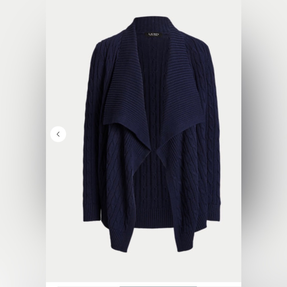 Ralph Lauren Cotton Cable-Knit Cardigan